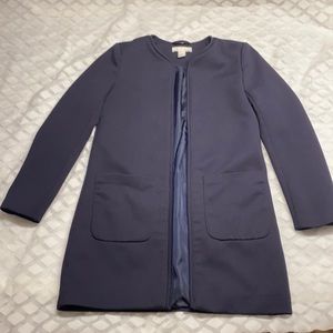 H&M Women’s Navy Top Coat Size 4